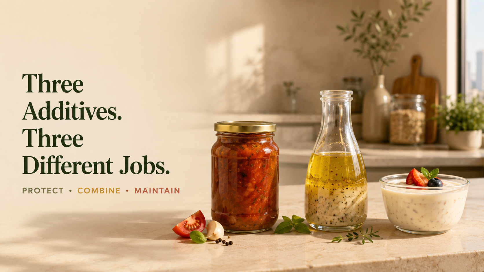 Preservatives, Emulsifiers and Stabilisers: What Job Does Each One Do?