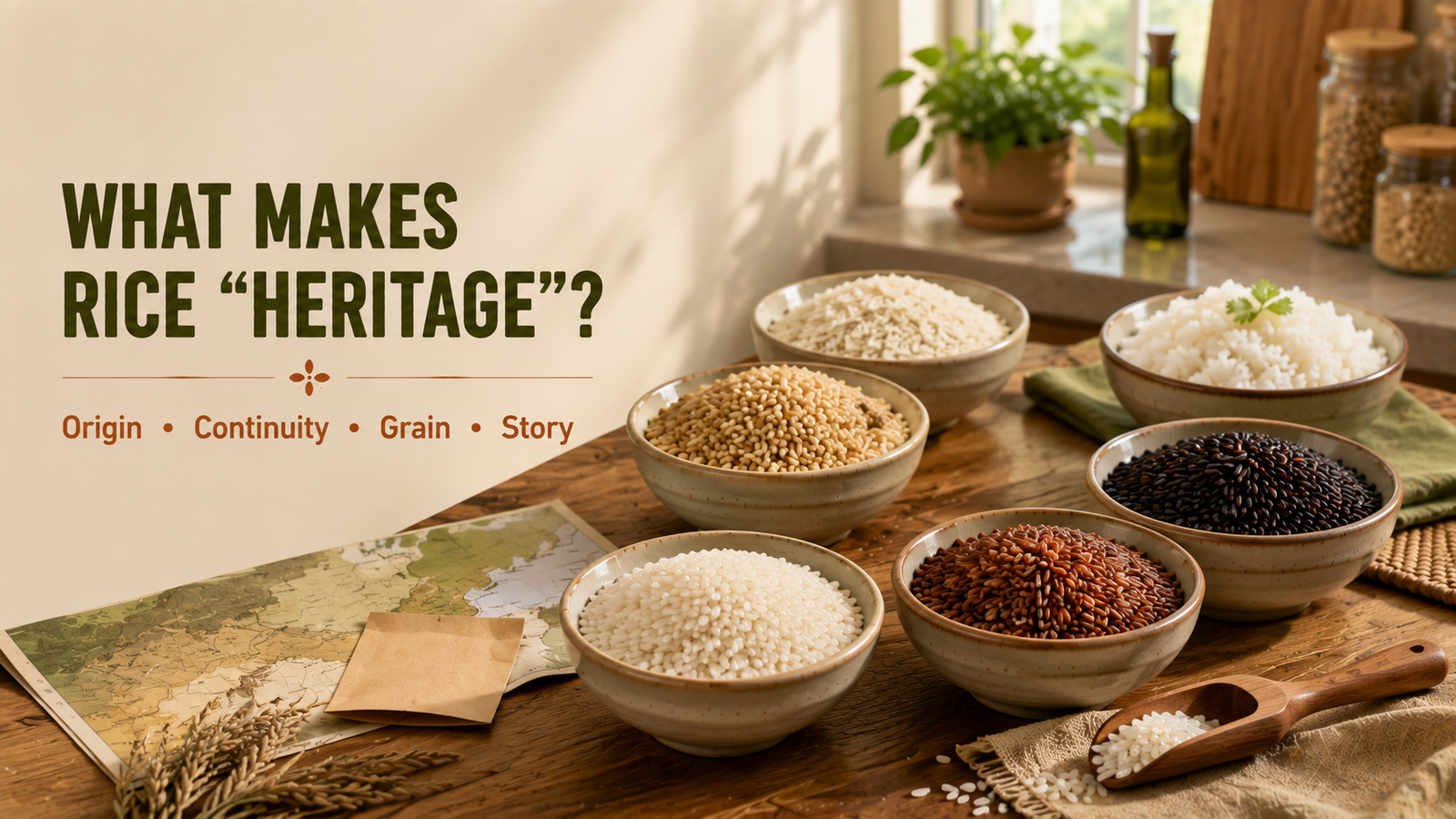 What Makes a Rice Variety ‘Heritage’—Origin, Aroma, Grain or Story?