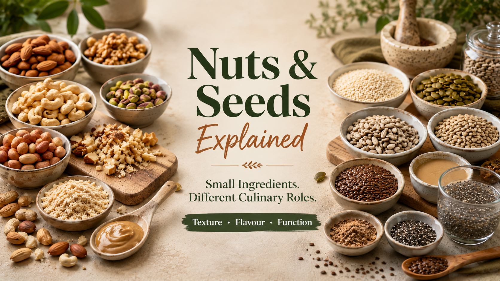 Nuts and Seeds Explained: Small Ingredients, Different Culinary Roles