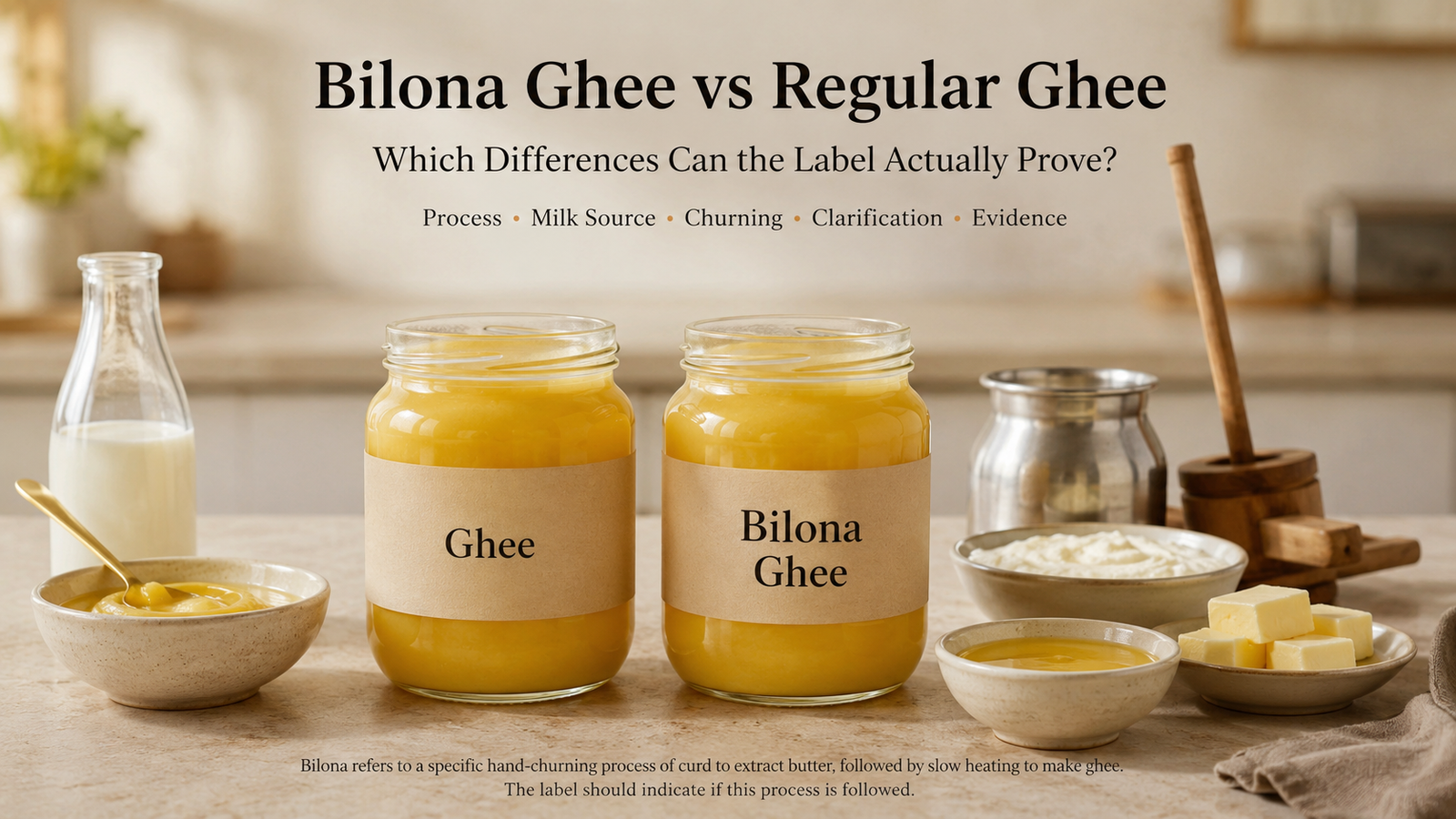 Bilona Ghee vs Regular Ghee: Which Differences Can a Label Actually Prove?