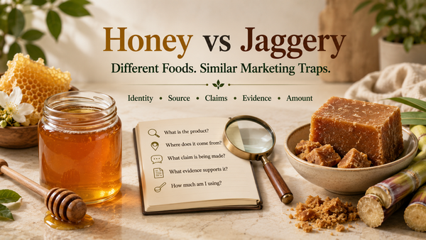 Honey vs Jaggery: Different Foods, Similar Marketing Traps
