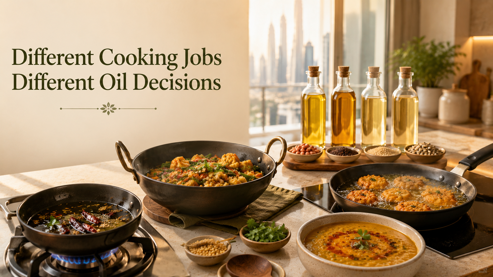 Which Cooking Oil Fits Tadka, Sabzi, Frying and Everyday Indian Cooking?
