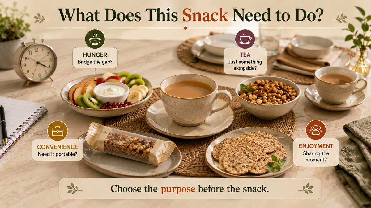 How to Choose a Tea-Time Snack: Ingredients, Portion, Purpose and Frequency