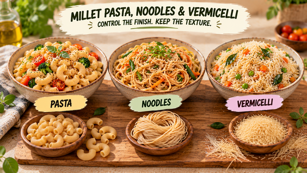 How to Cook Millet Pasta, Noodles and Vermicelli Without Mushiness