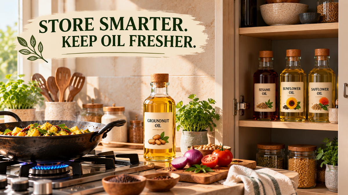 How to Store Wood-Pressed Oils in a Warm Kitchen