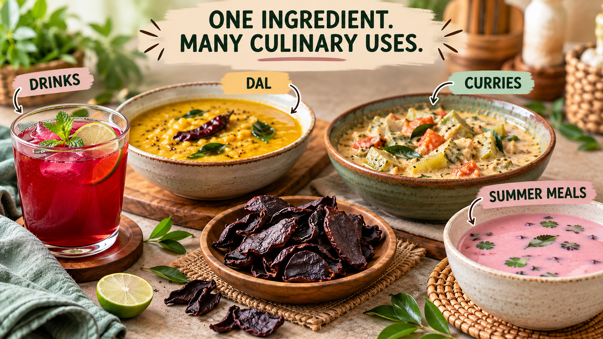 How to Use Kokum in Drinks, Dal, Curries and Summer Meals