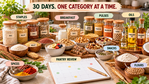 A 30-Day Eatwise Pantry Journey: One Category at a Time