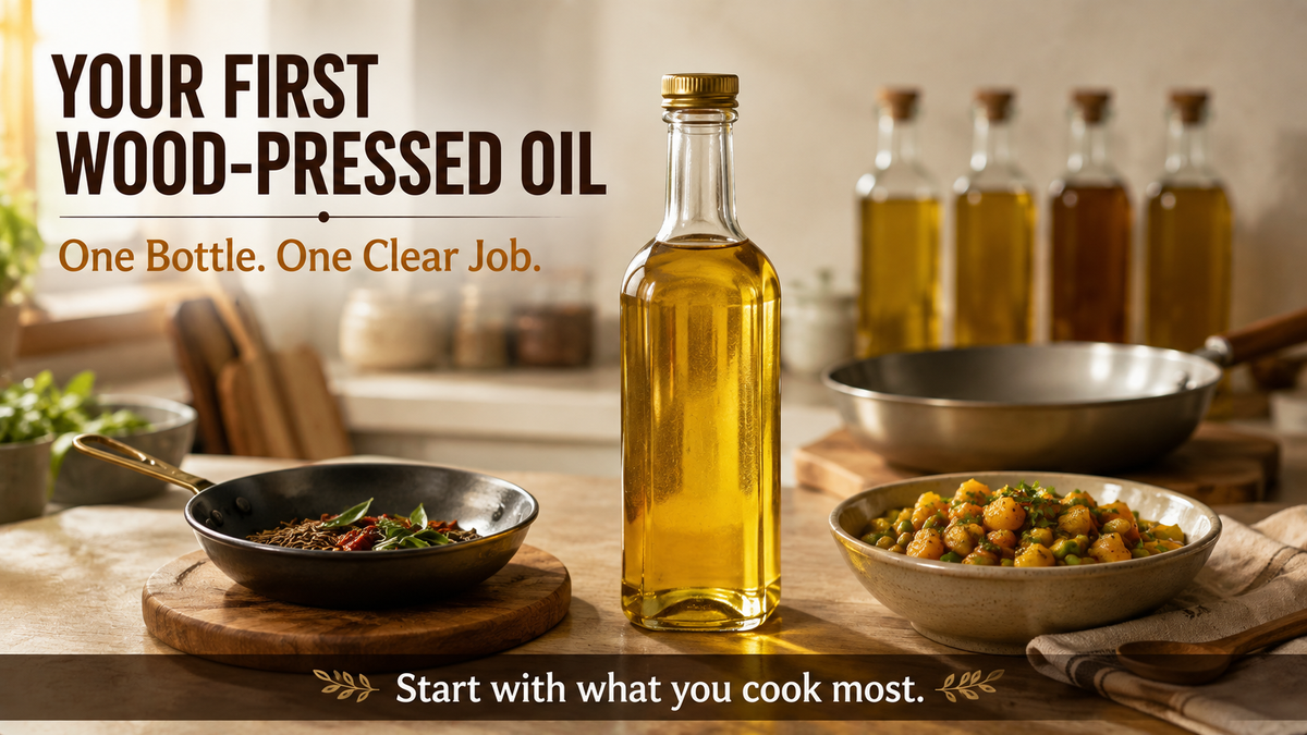 How to Choose Your First Wood-Pressed Oil Without Buying Five Bottles