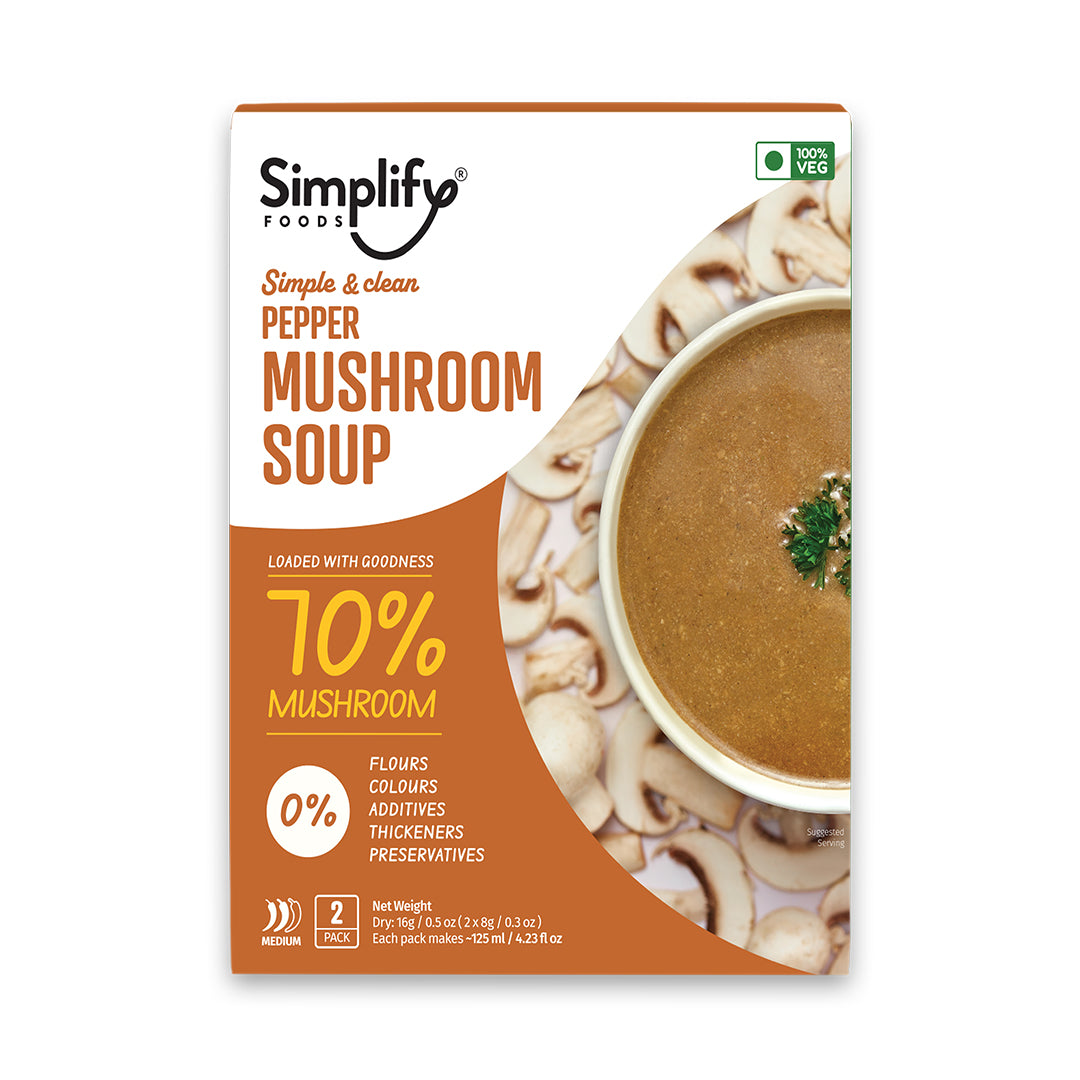 Pepper mushroom soup
