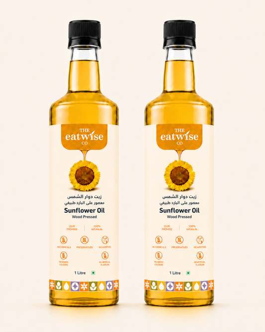 Sunflower Oil 1+1 Free Trial Combo – 2 x 1L (Wood-Pressed)