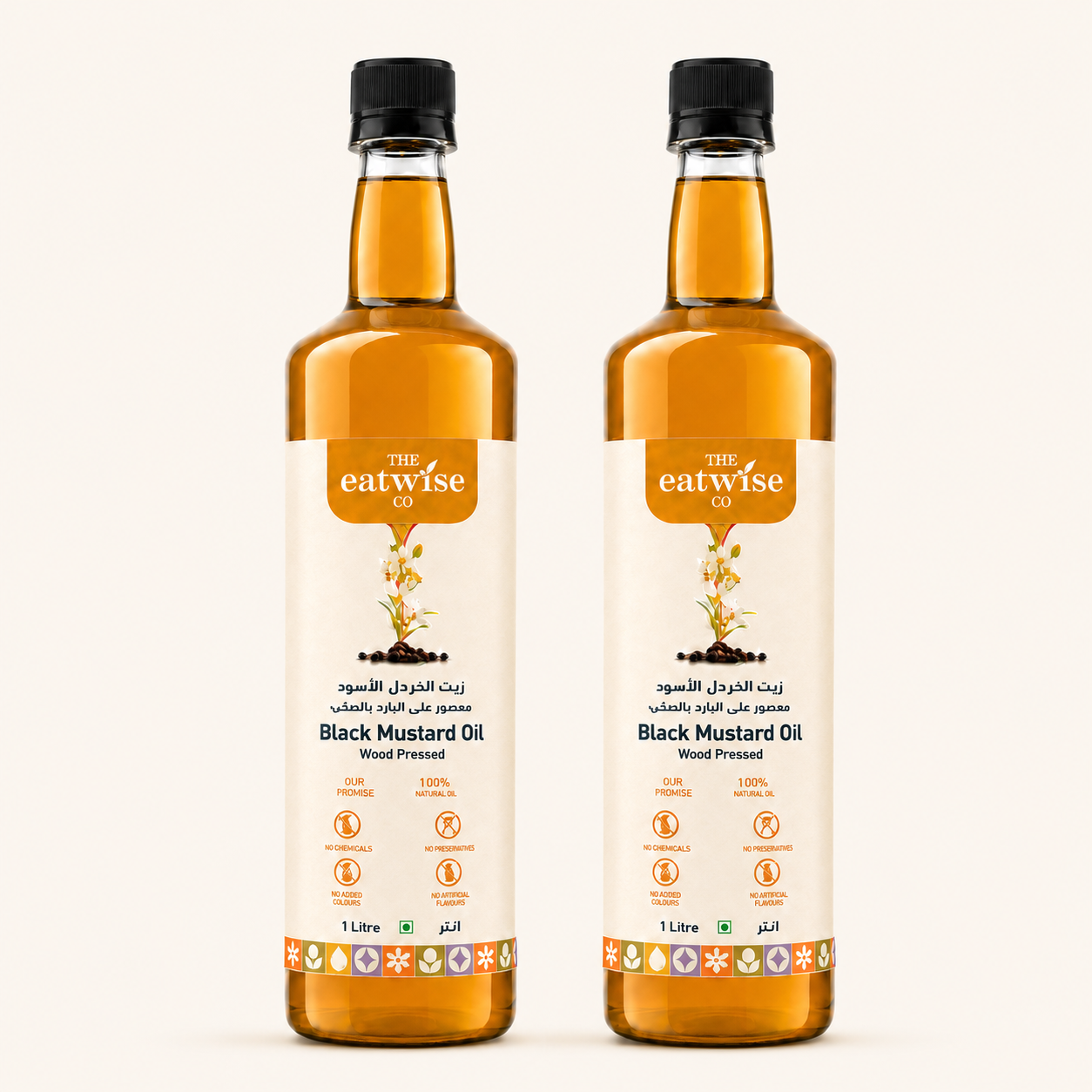 Mustard Oil 1+1 Free Trial Combo – 2 x 1L (Wood-Pressed)