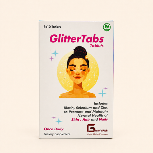 GlitterTabs – Skin, Hair & Nails Dietary Supplement – 30 Tablets