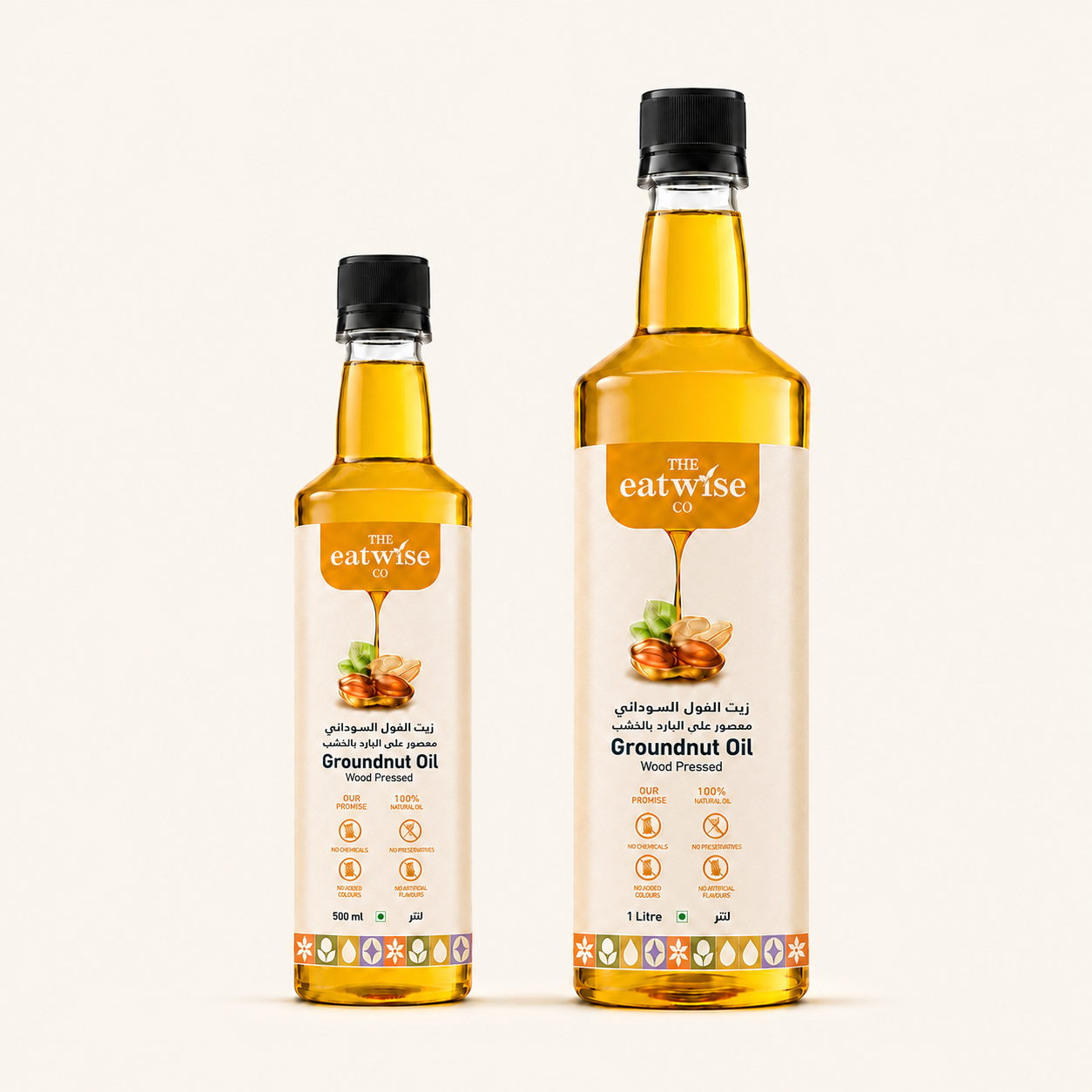 Groundnut Oil Stock-Up Combo - 1L + 500ml