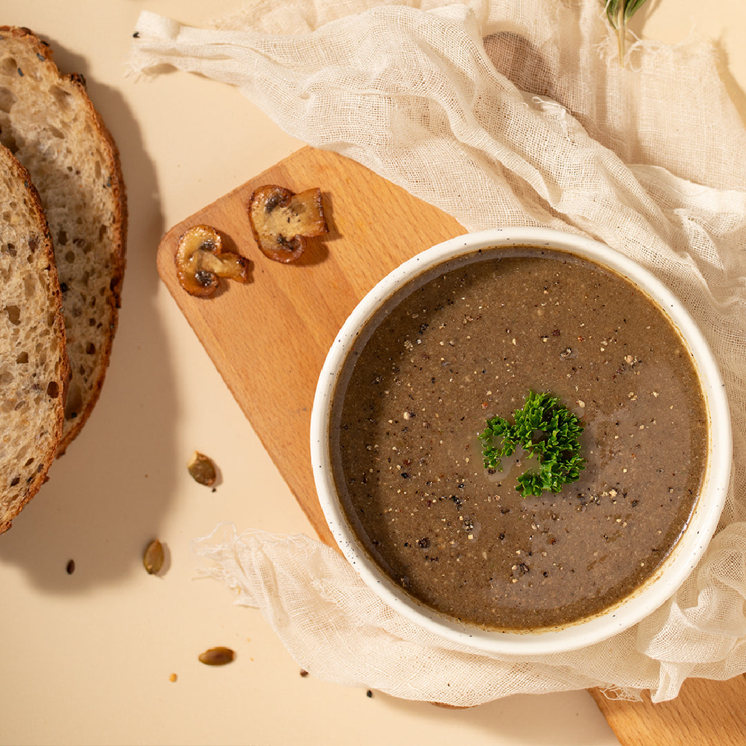 Pepper mushroom soup
