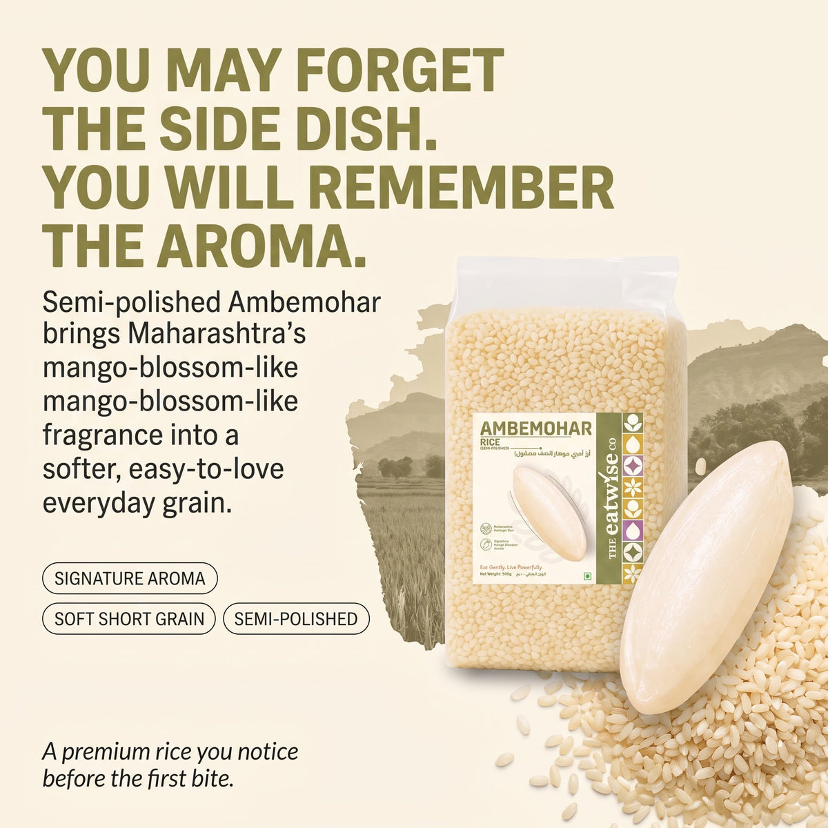 Ambemohar Rice (Semi Polished)