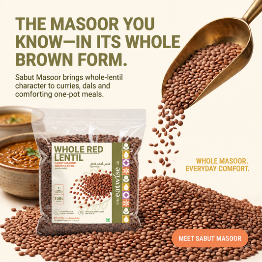 Whole Red Lentil (Sabut Masoor) – Unpolished 500gm