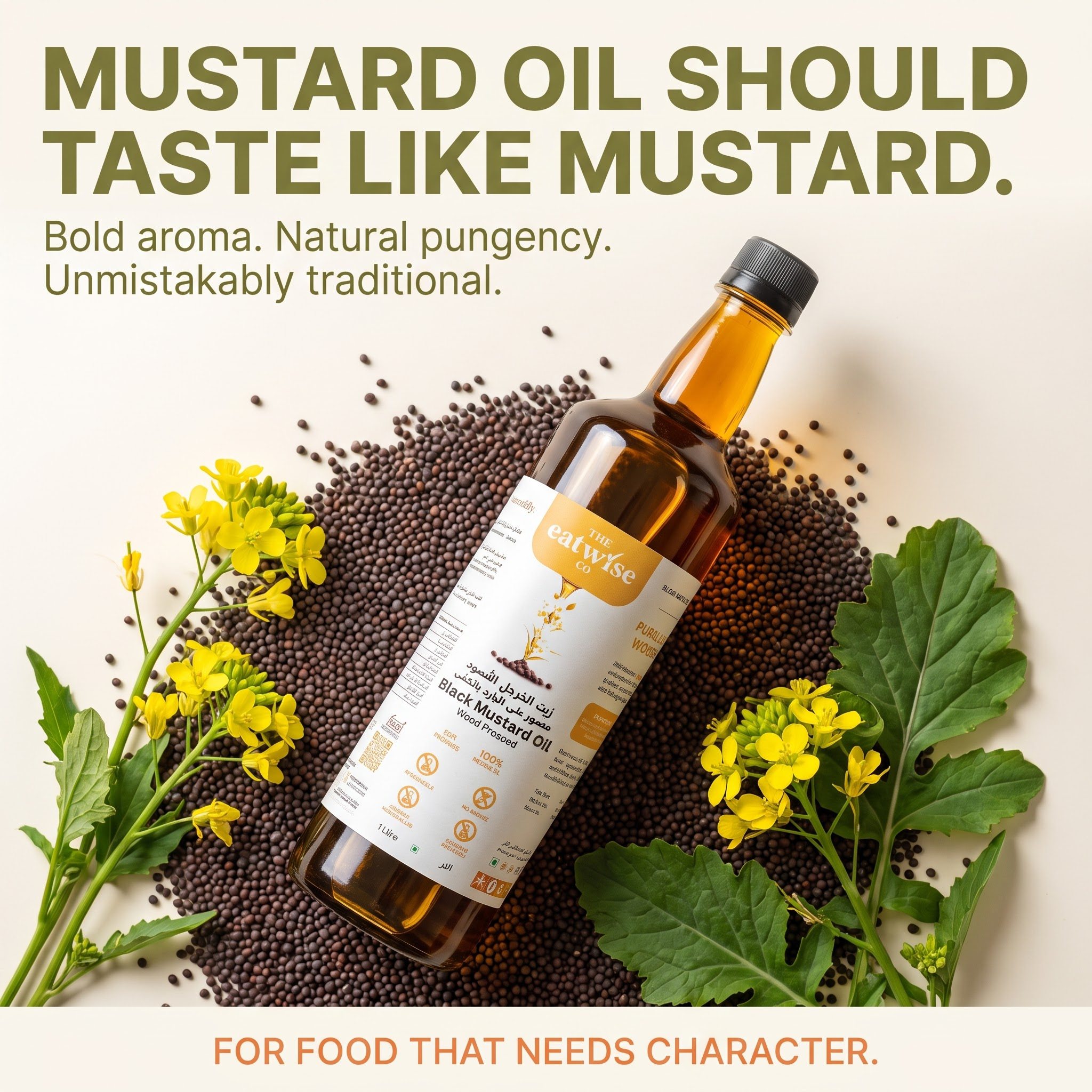 Black Mustard Oil - (Woodpressed)