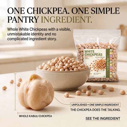 White Chickpeas (Kabuli Chana / Chole) – Unpolished 500gm