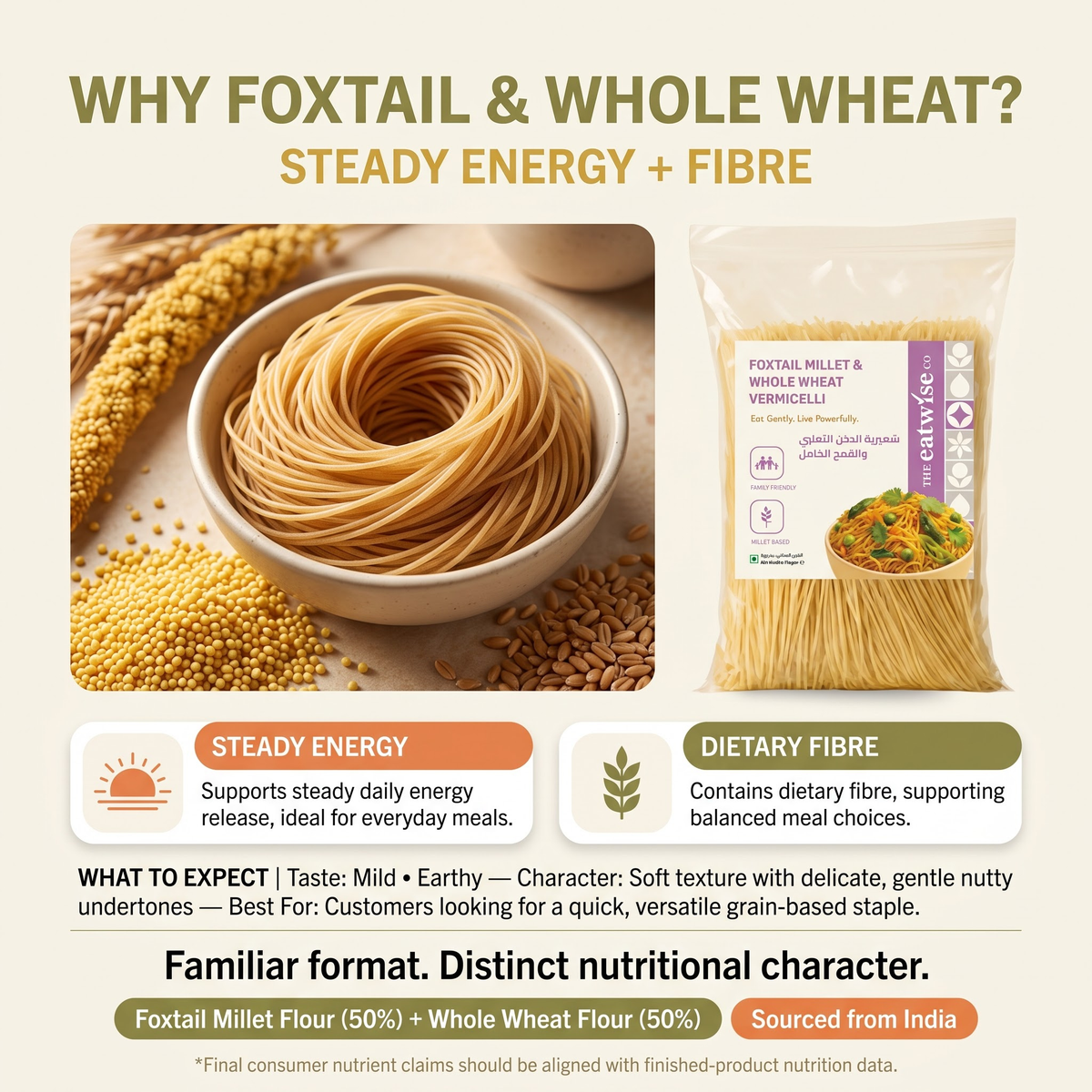 Foxtail Millet & Whole Wheat Vermicelli