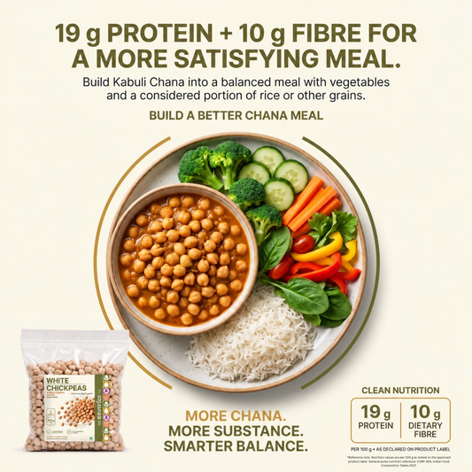 White Chickpeas (Kabuli Chana / Chole) – Unpolished 500gm