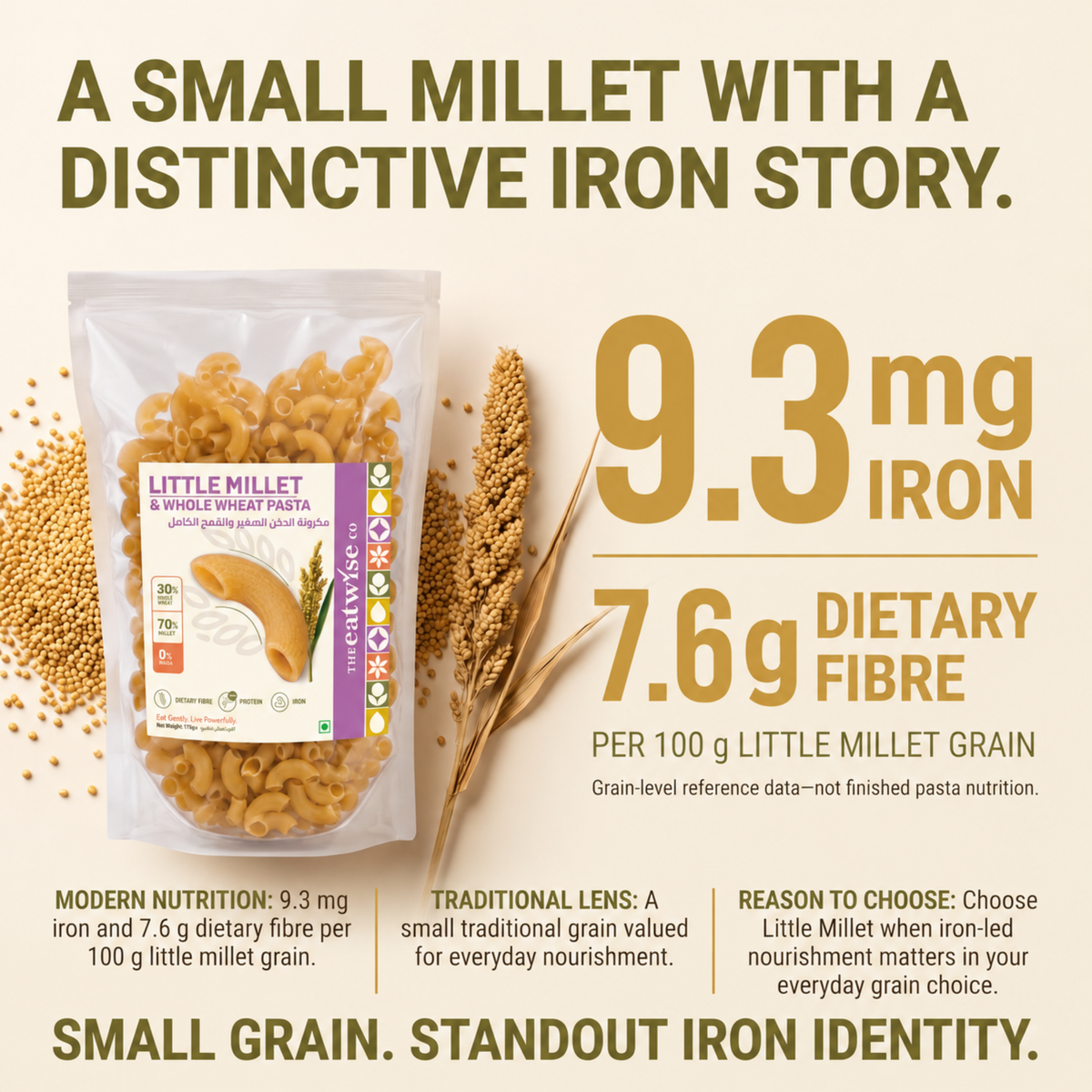 Little Millet & Whole Wheat Pasta