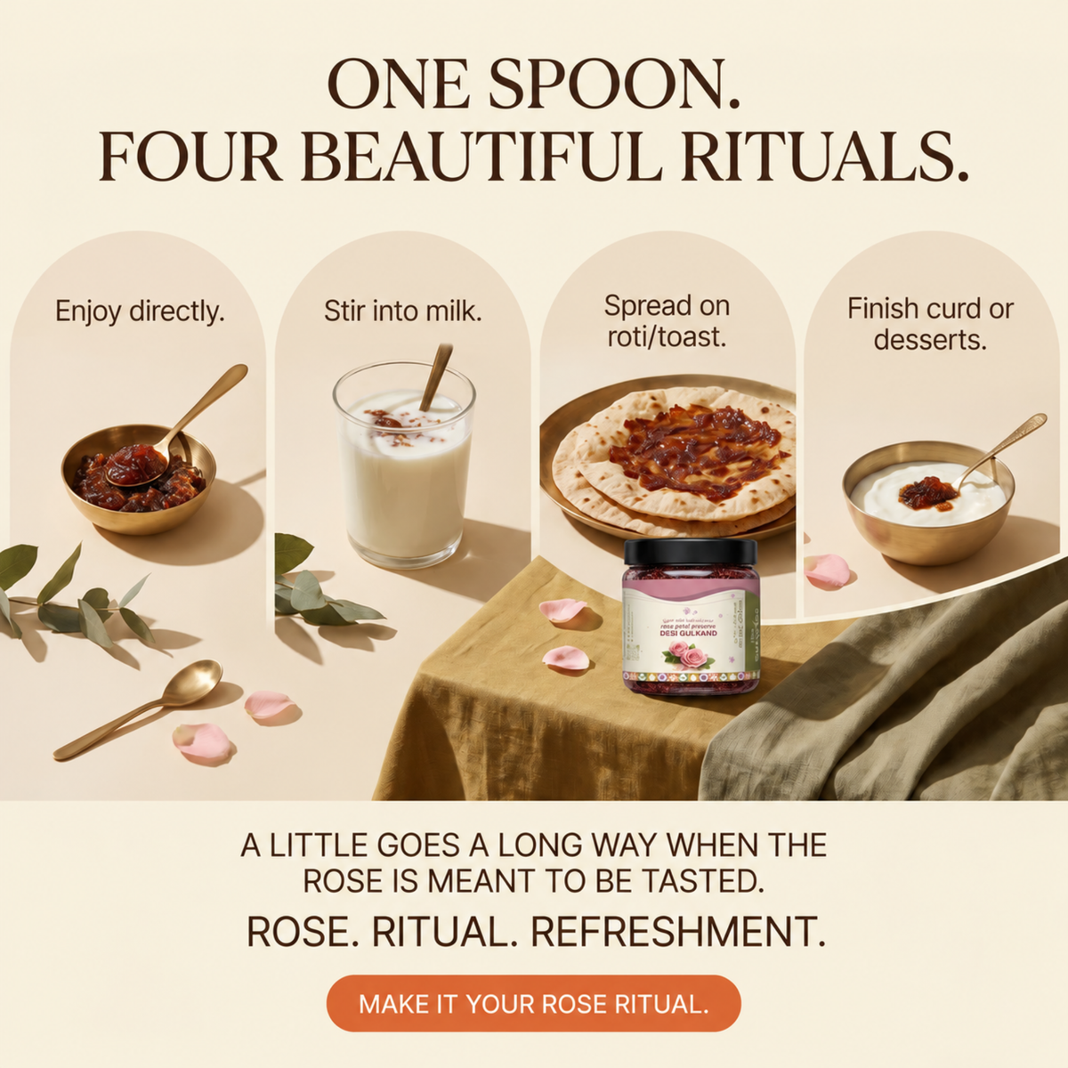 Desi Gulkand – Rose Petal Preserve – 250gm