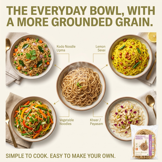 Kodo Millet & Whole Wheat Noodles
