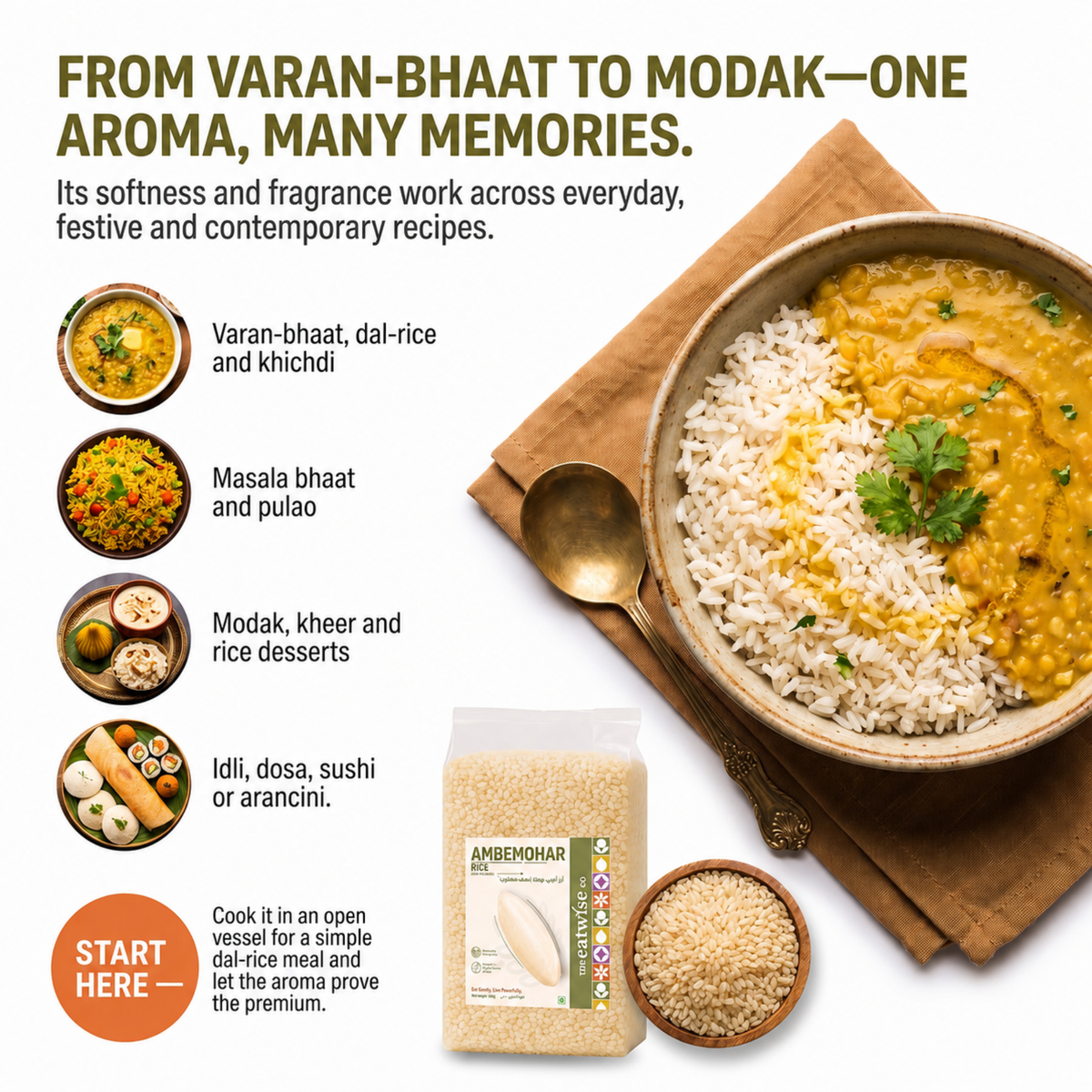 Ambemohar Brown Rice (Unpolished)