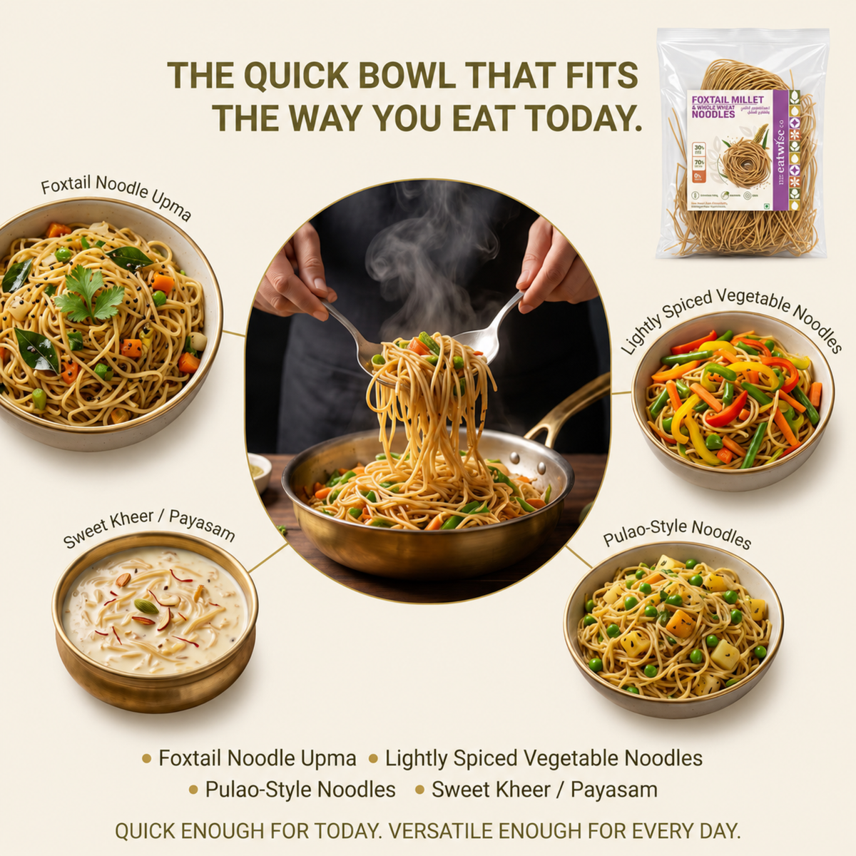 Foxtail Millet & Whole Wheat Noodles