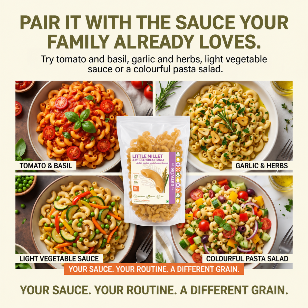 Little Millet & Whole Wheat Pasta
