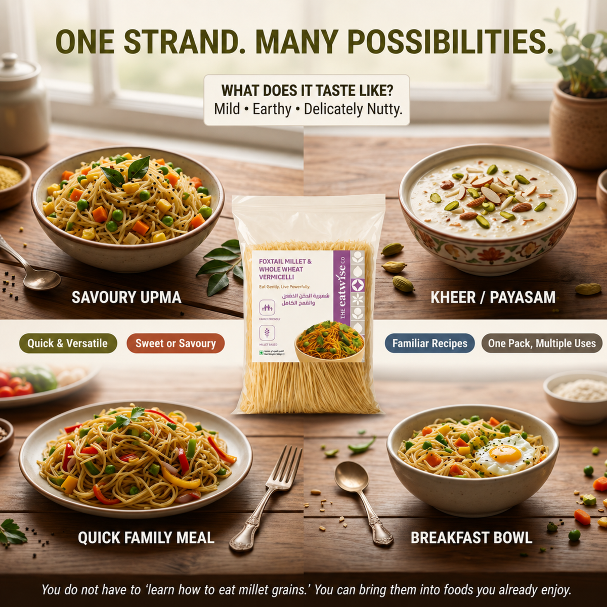 Foxtail Millet & Whole Wheat Vermicelli