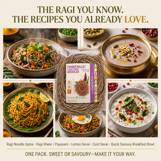 Finger Millet whole wheat noodles
