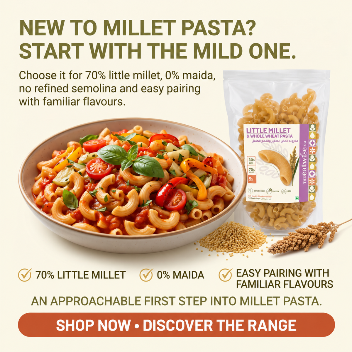 Little Millet & Whole Wheat Pasta