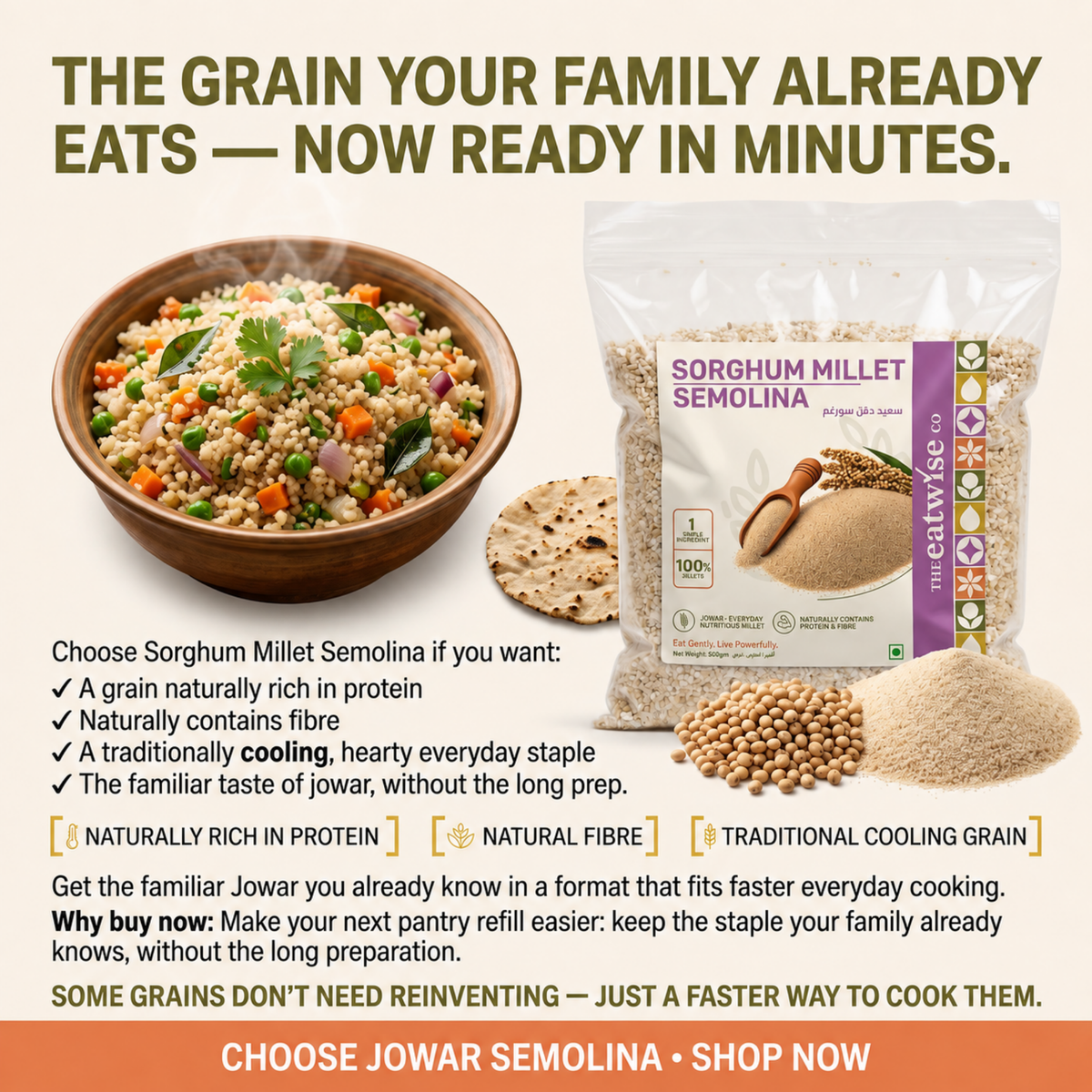 Sorghum Millet Semolina