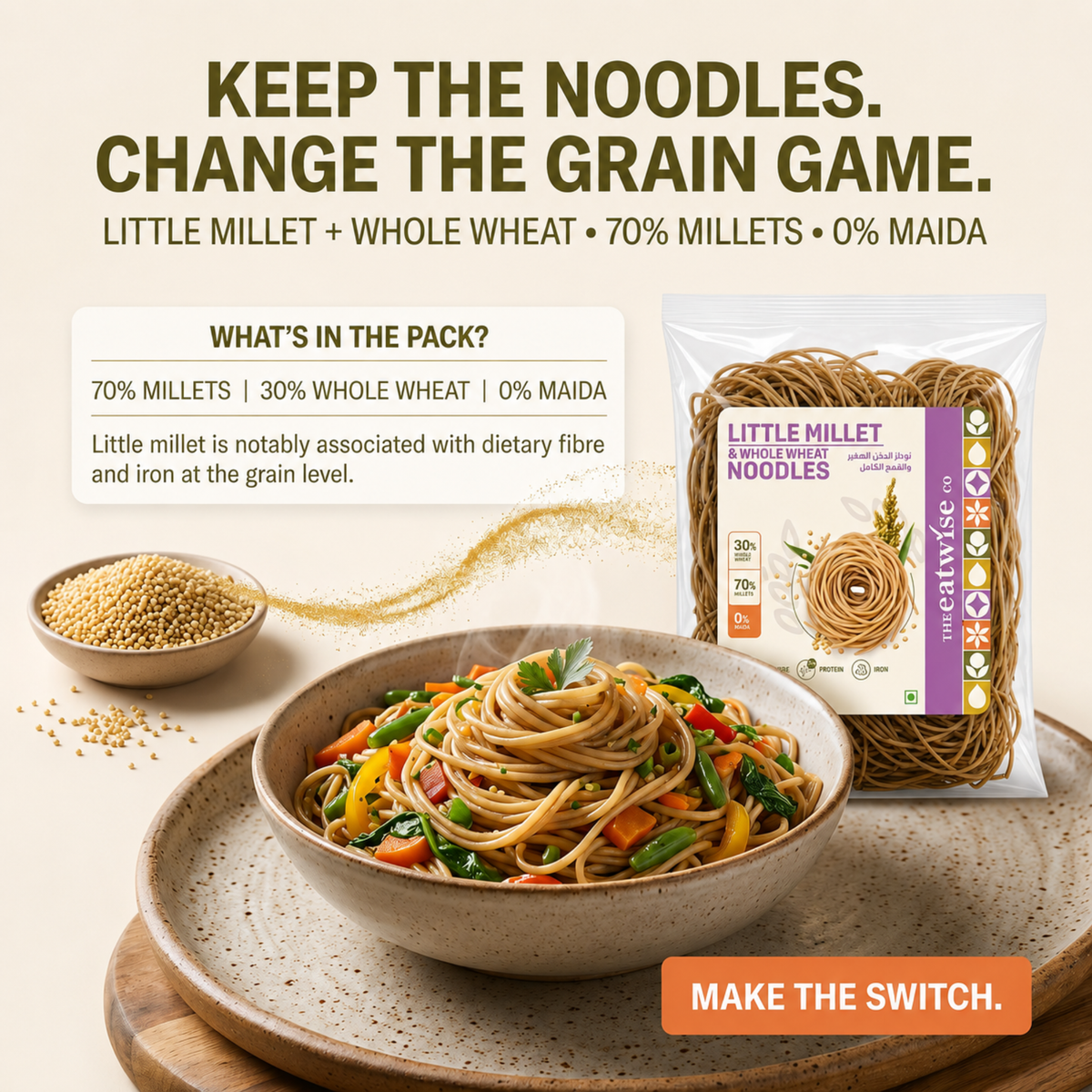 Little Millet & Whole Wheat Noodles