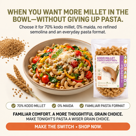 Kodo Millet & Whole Wheat Pasta