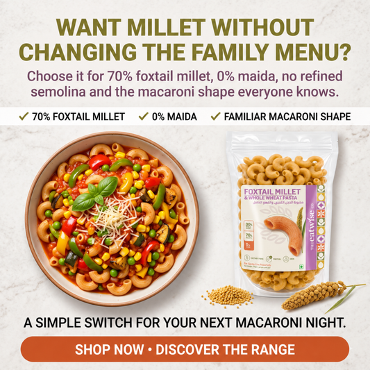 Foxtail Millet & Whole Wheat Pasta