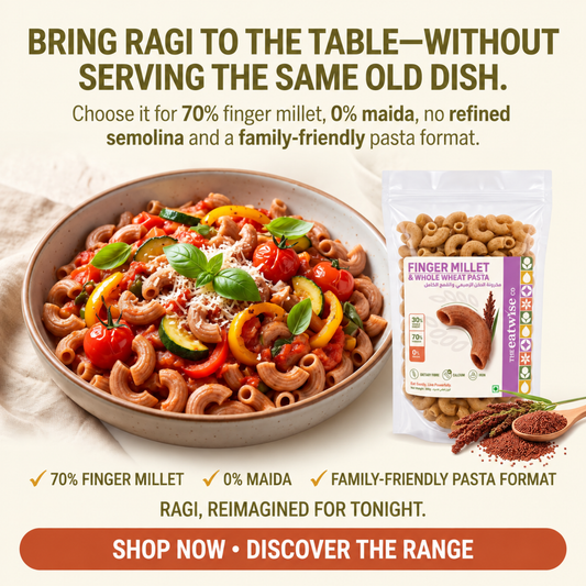 Finger Millet & Whole Wheat Pasta