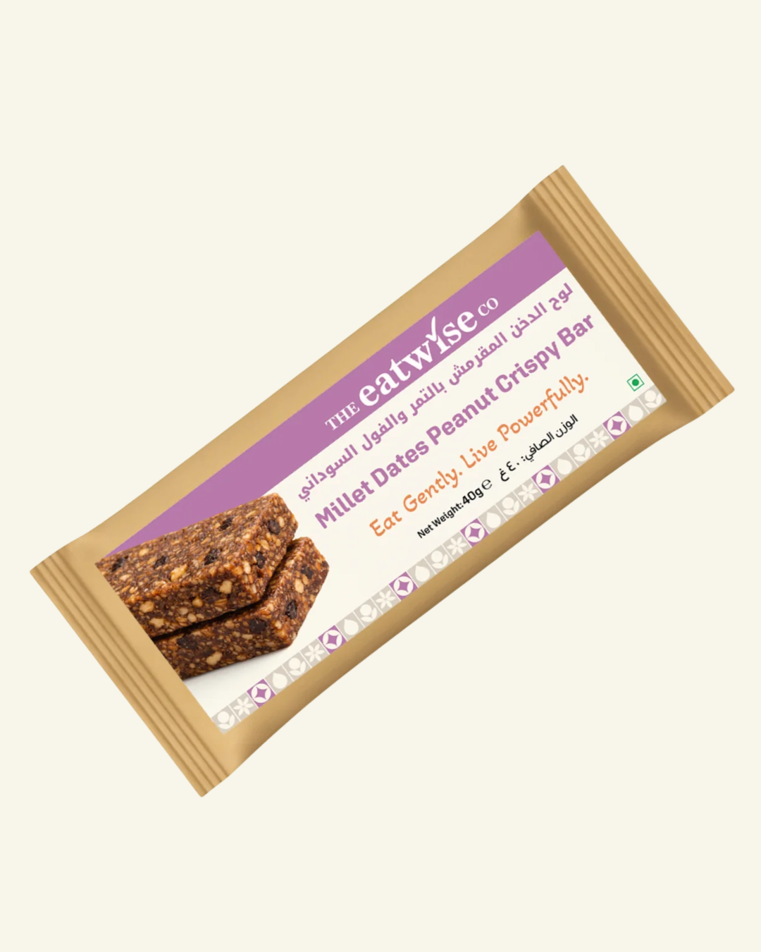 Millet Dates Peanut Crispy Bar