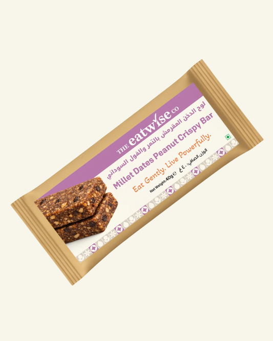 Millet Dates Peanut Crispy Bar